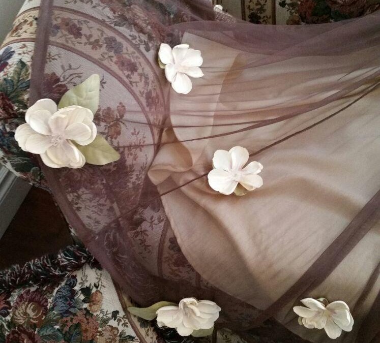 Need a custom prom dress? We love to add flowers
