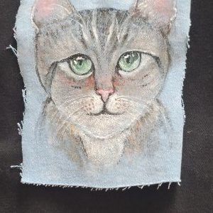 Kitty on Jeans Patch