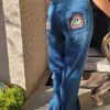 Tiger Eyes Hand Painted Jeans - Image 3