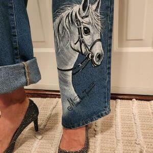 Hand Painted Revelation White Horse