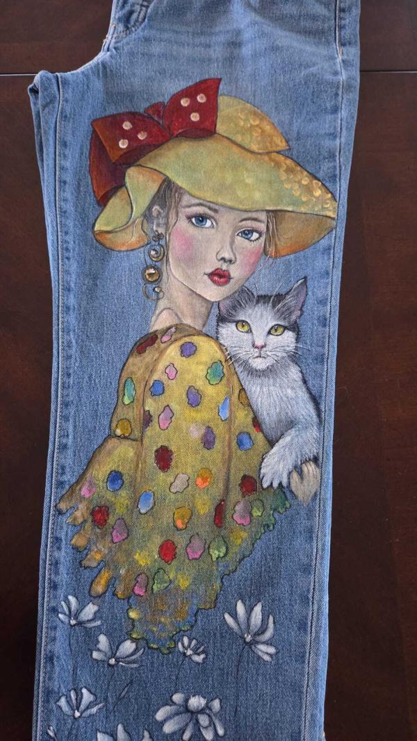 jeans kitty girl