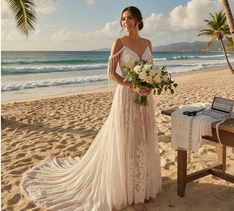 Beach Wedding, Perfect Fit: Alterations for a Destination Gown in Mexico