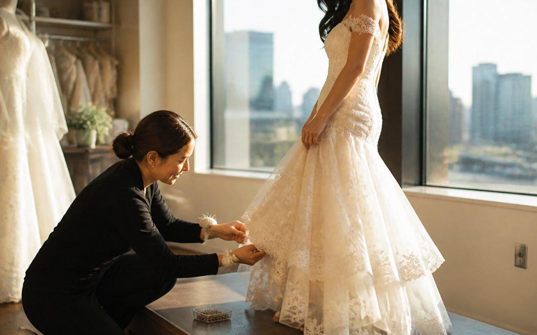 Wedding Dress Alterations for Petite Brides in Calgary