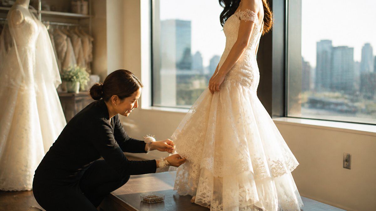 Wedding Dress Alterations for Petite Brides in Calgary